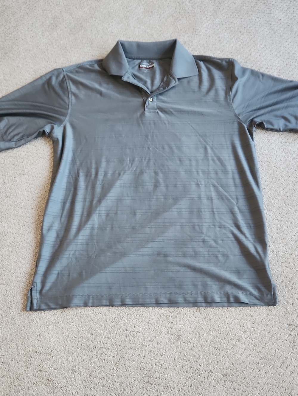 Kirklanf Signature Gray Polo Size M
